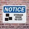 Signmission Storage Room No Exit, 14 in W x Rectangle, Plastic OS-2PACK-NS-P-1014-L-16625 - alternate 3